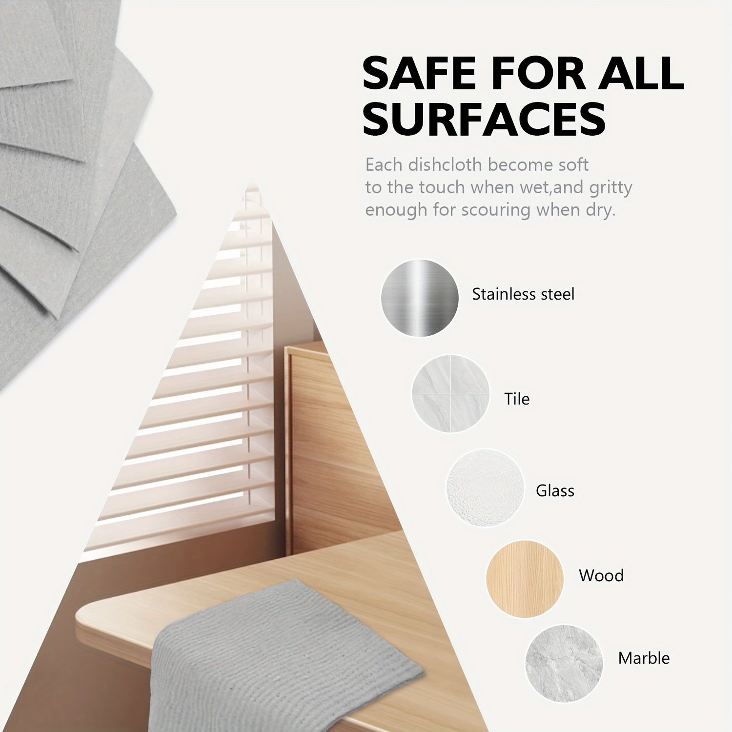 [Mijozlar Sevimlisi] 3, 6 yoki 12 ta Kulrang Shvetsiya Oshxona To'plari - Qayta ishlatiladigan, Kompostlanadigan va Shvetsiya Tolasi Gubkasidan Yasalgan