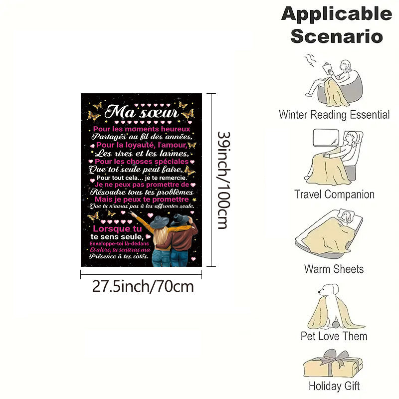 Ayollar va qizlar uchun yumshoq tashlash plashkasi, opa-singillar va oila uchun mukammal sovgʻa
