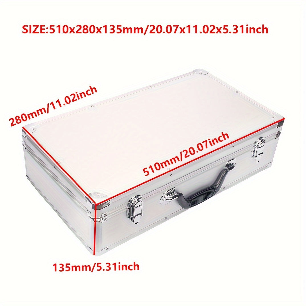 Aluminum Tool Box Shockproof DIY Shape 510x280x135mm Storage Organizer