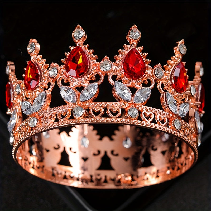 Nayrangli to'y soati uchun nafis to'y qiroli tiara, soch aksessuari