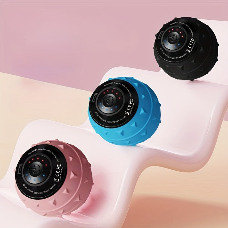 Pelota de masaje eléctrica portátil para yoga con batería de litio recargable por USB 1300mAh