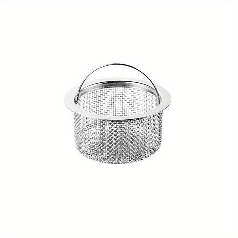 Stainless Steel Kitchen Sink Strainer Basket with Handle for Food Debris