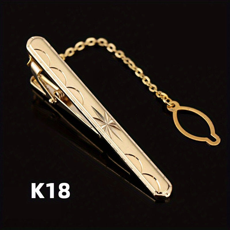 Men's Tie Bar Clip for Business and Weddings Stainless Steel Slim Tie Pin