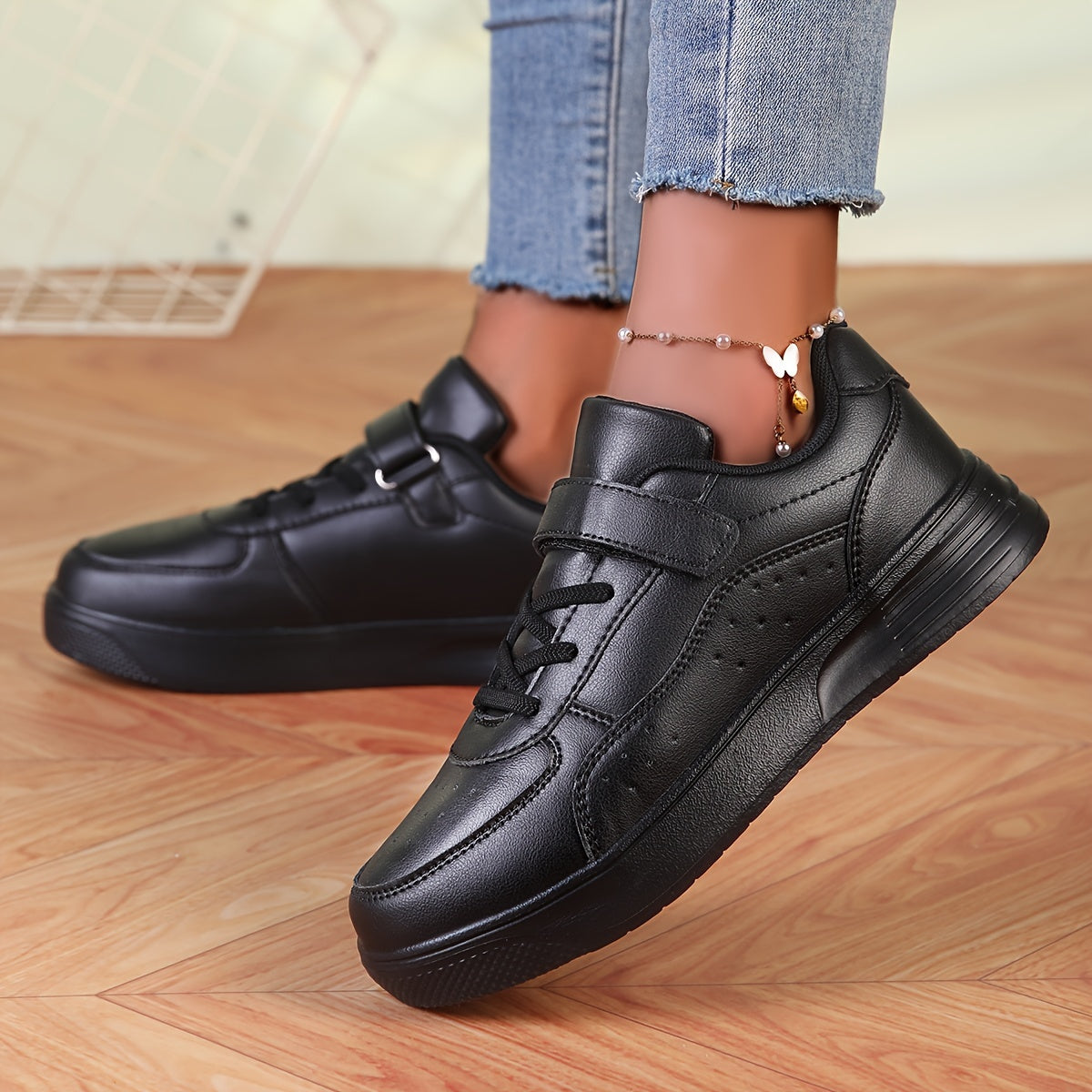 Kids Sneakers Breathable Fabric Lining Non-Slip EVA Sole Casual Sports Shoes for Boys and Girls