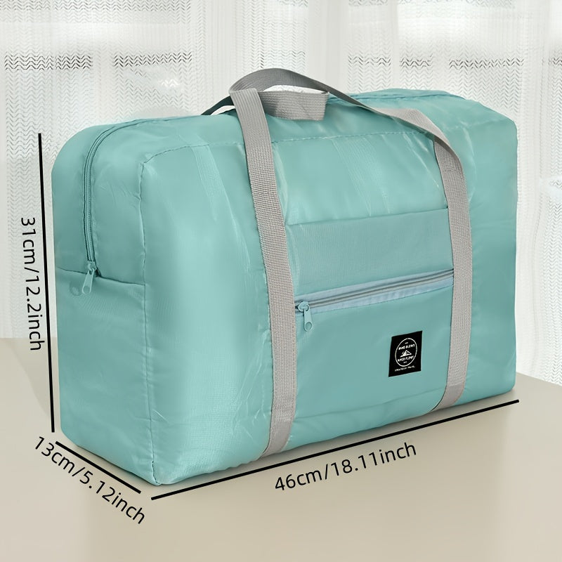 Large Capacity Folding Luggage Bag with Energy Sleeve Trolley Storage Lightweight Travel Bag for Clothes
