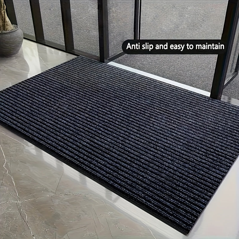 Seven Striped Outdoor Entrance Mat Water-Resistant Anti-Slip Durable for Balcony Kitchen