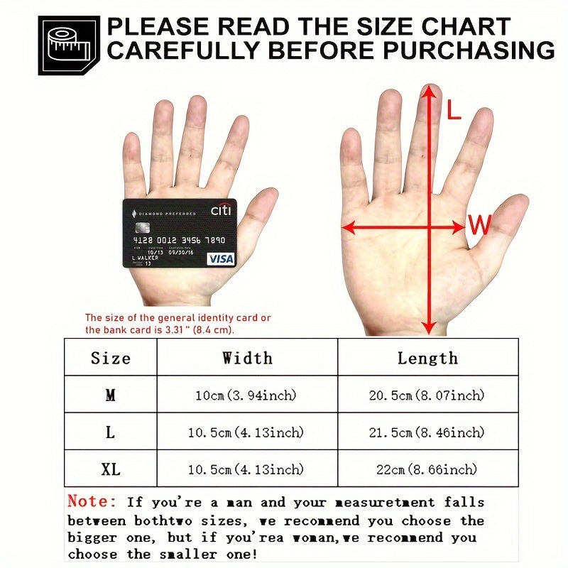 Women's Men Touchscreen Gloves Winter Cycling Outdoor Sports Warm Zipper Motorcycle Gloves