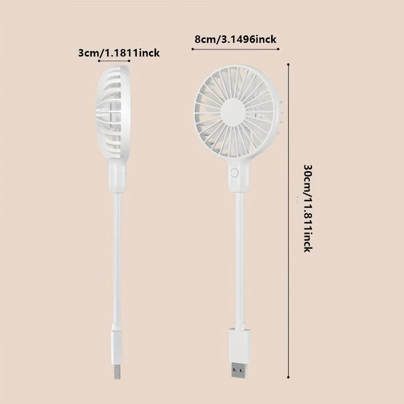 Комплект из 1/2/4 портативных USB-вентиляторов с мощным потоком воздуха, идеально подходит для офиса, общежития и кемпинга на открытом воздухе. Оснащен регулируемым шлангом на 360°, одним режимом мощности и мини-бесщеточным мотором для воздуха.