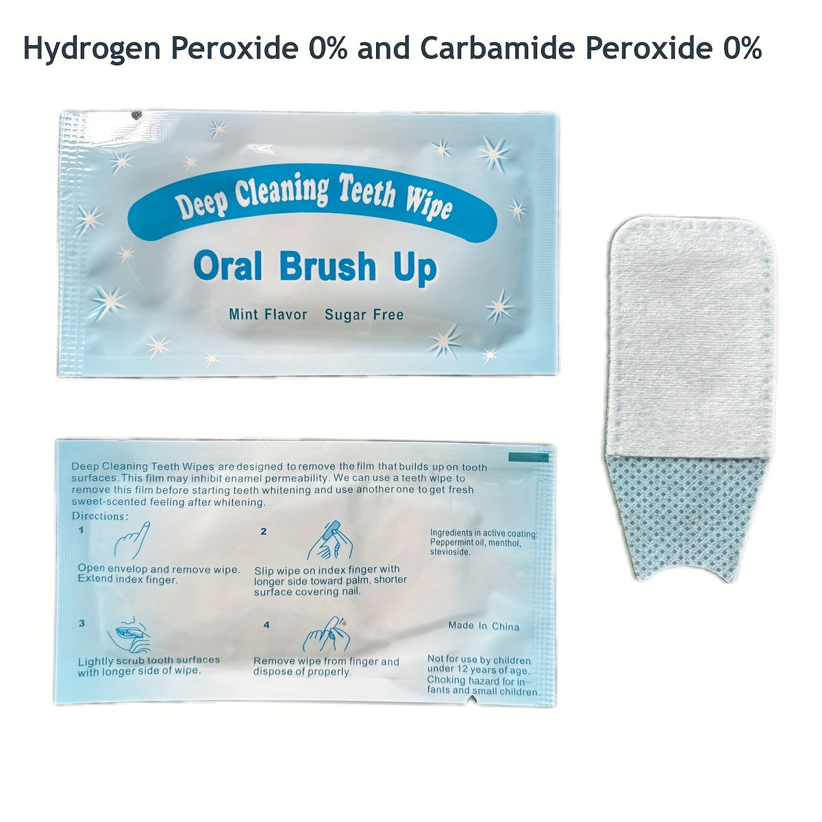 Disposable Finger Tooth Wipes 10 Pack Portable Oral Cleaning Travel Essentials