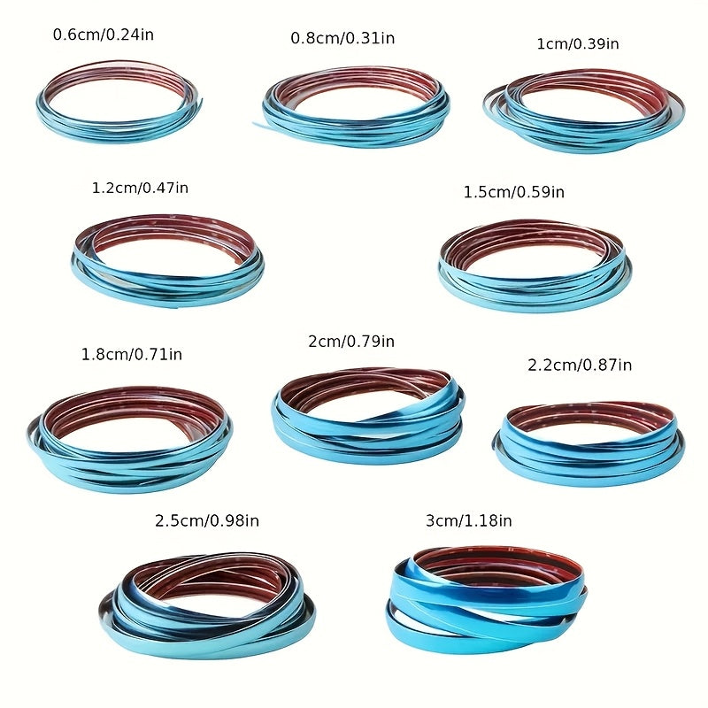 Car Exterior Chrome Silver Bumper Door Window Protective Trim 3m/118in