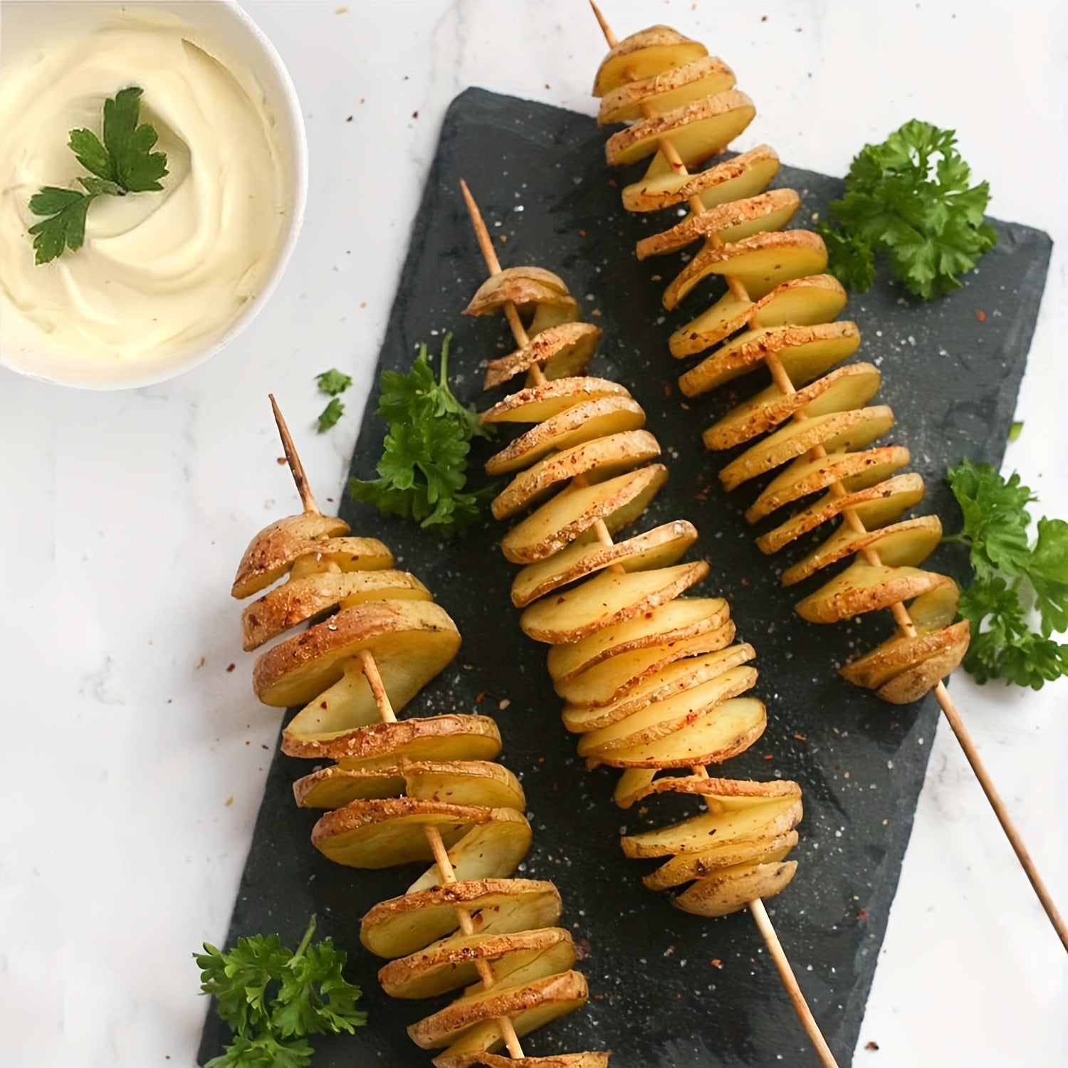 Stainless Steel Manual Spiralizer for Vegetables Fruits with Reusable Sticks