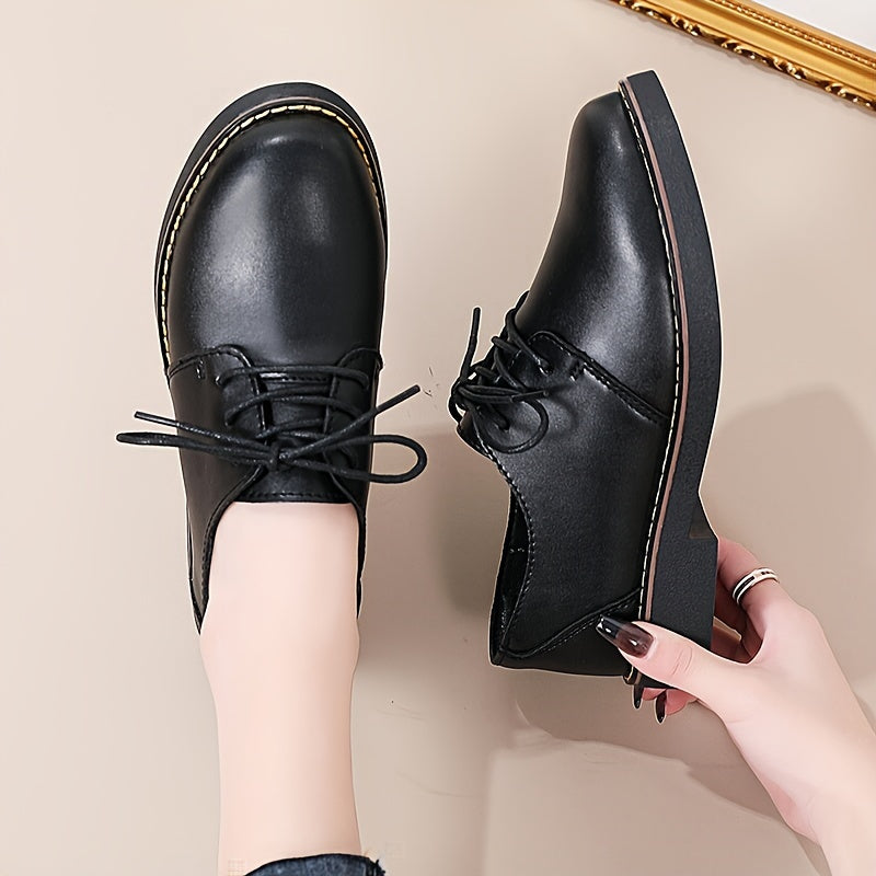 Women’s Black Water-Resistant Synthetic Loafers for Work