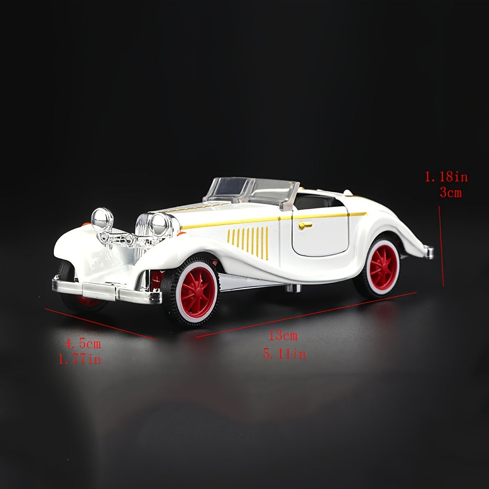1:32 Scale Alloy Retro Convertible Toy Car for Boys with Openable Doors