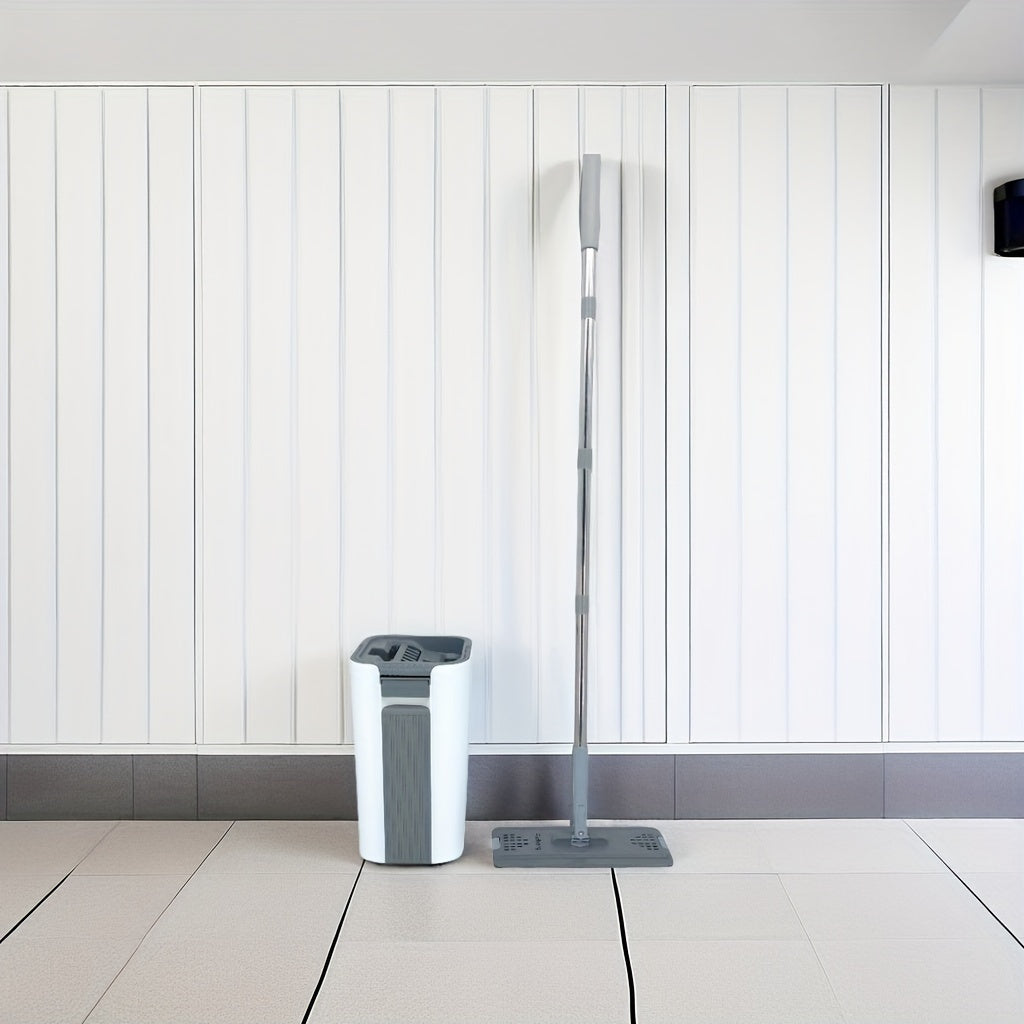 Ko'p funksiyali mopu to'plami - Nam va quruq tozalash uchun - Oshxonalar, hammomlar va yashash xonalarida oson tozalash uchun qalin, chizishsiz padlar bilan - Har xil yuzalar uchun mo'ljallangan mustahkam metall tutqich