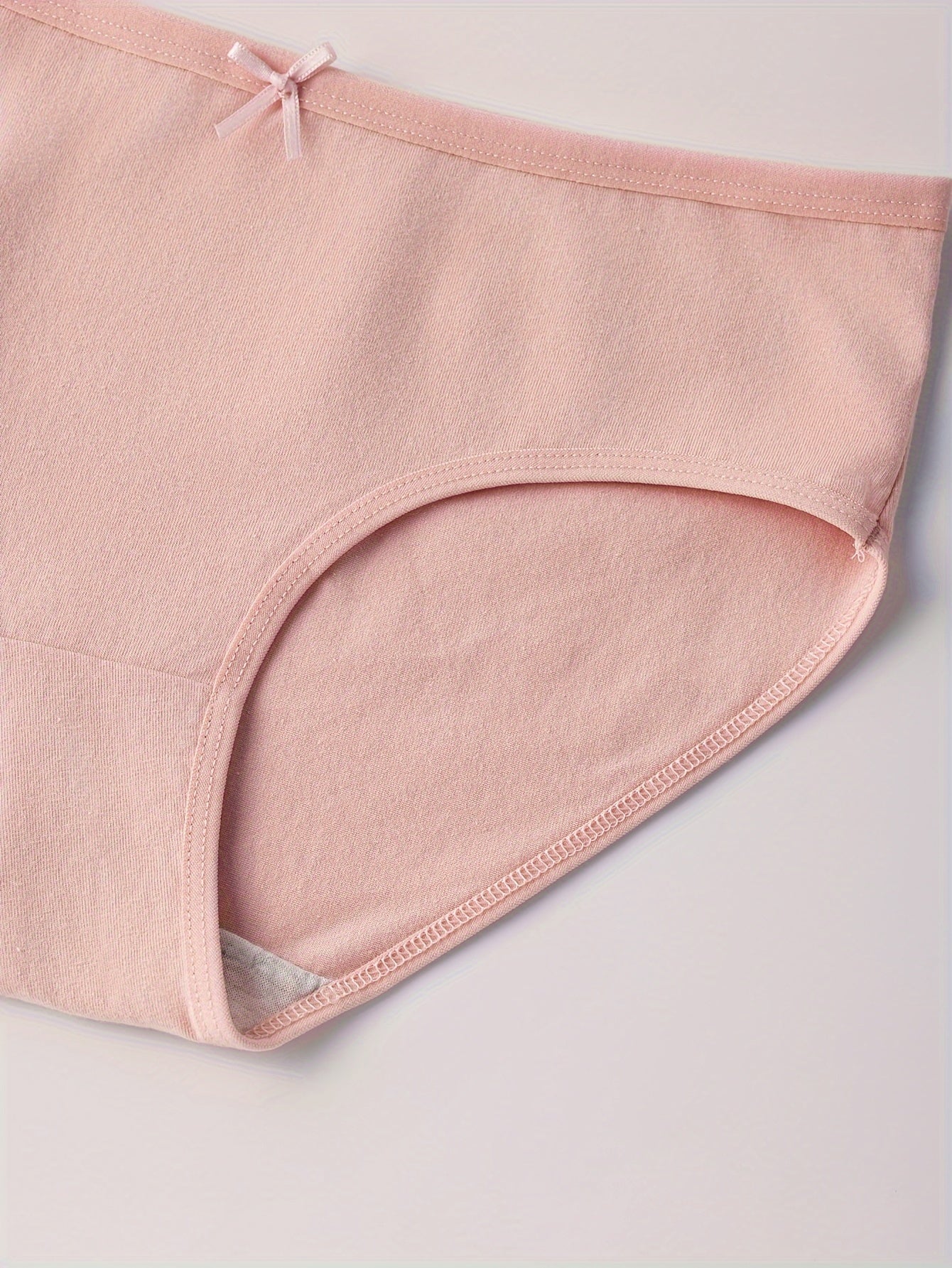 Women's Cotton Low Rise Briefs 4-Pack with Bow Detail Breathable and Stretchy