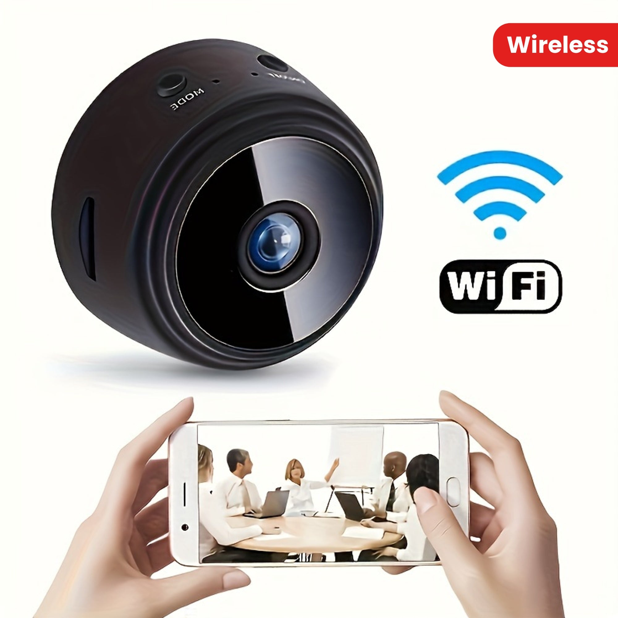 Wireless Security Camera WiFi IP Camera with IR Night Vision CCTV Surveillance Small Camcorder