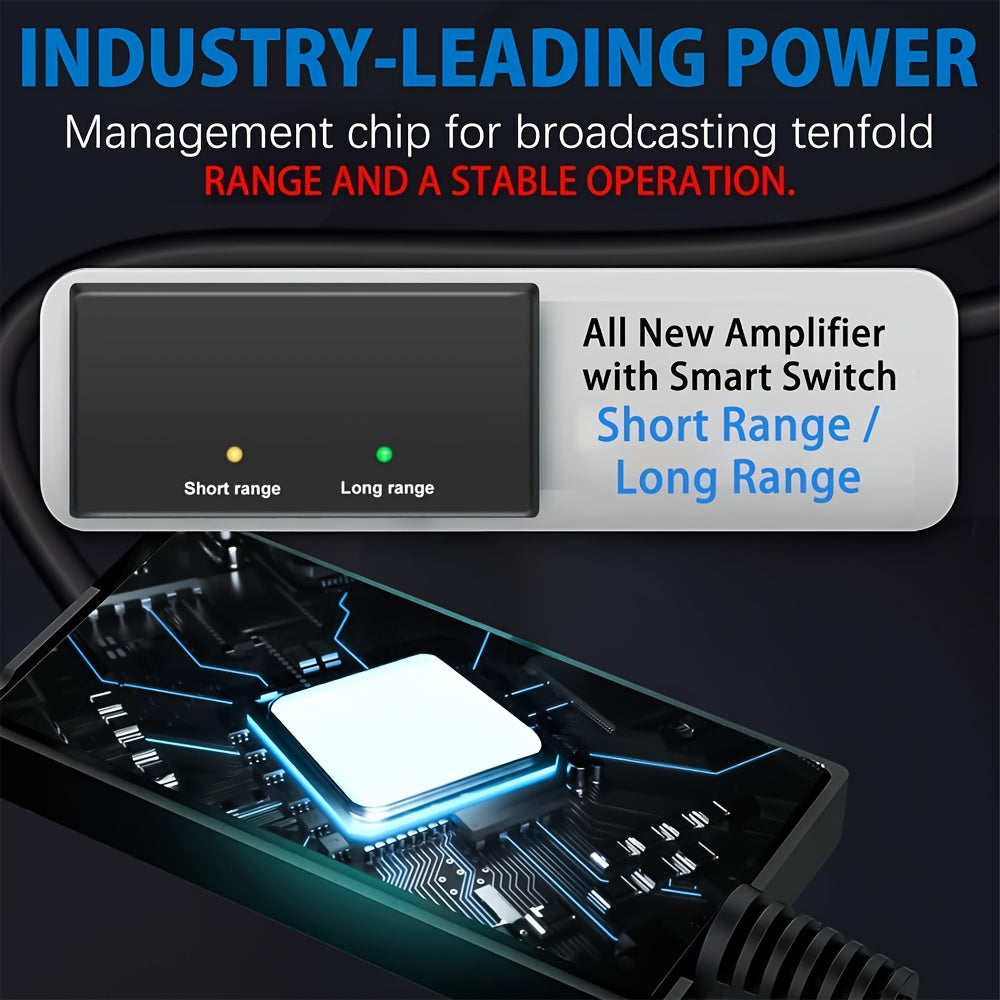 Indoor Digital TV Antenna with Amplifier 250 Mile Range HD Ultra HD Support