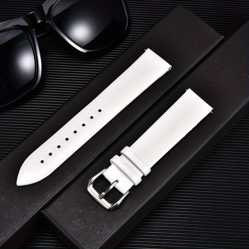 Genuine Leather Watch Strap for Men and Women Thin Calfskin 16mm 18mm 20mm 22mm