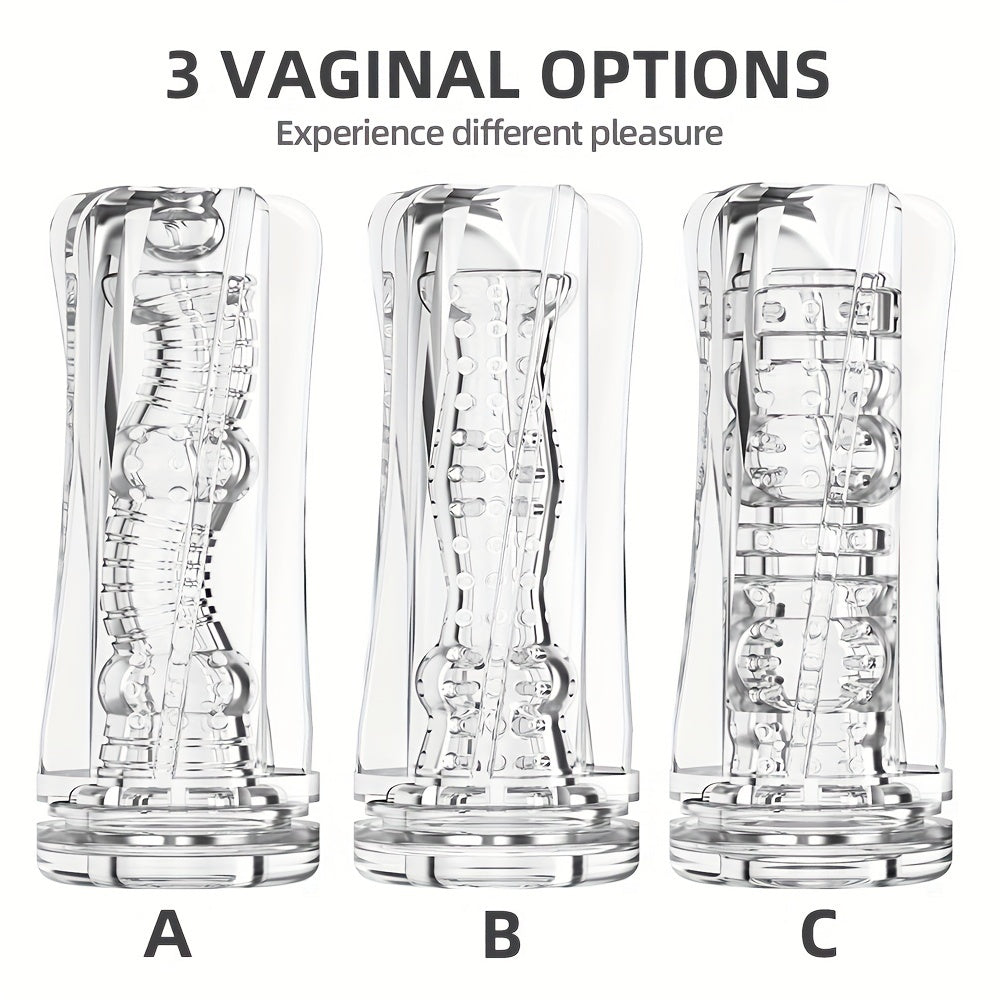 Erkaklar uchun Masturbatsiya Kubogi Yumshoq Silikon 3D Ichki Vagina Erkaklar uchun Sex O'yinchoqi