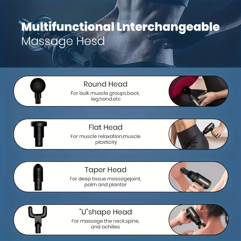 Deep Tissue Massager with LCD Screen Rechargeable Lithium Battery Gift for Father's Day or Mother's Day