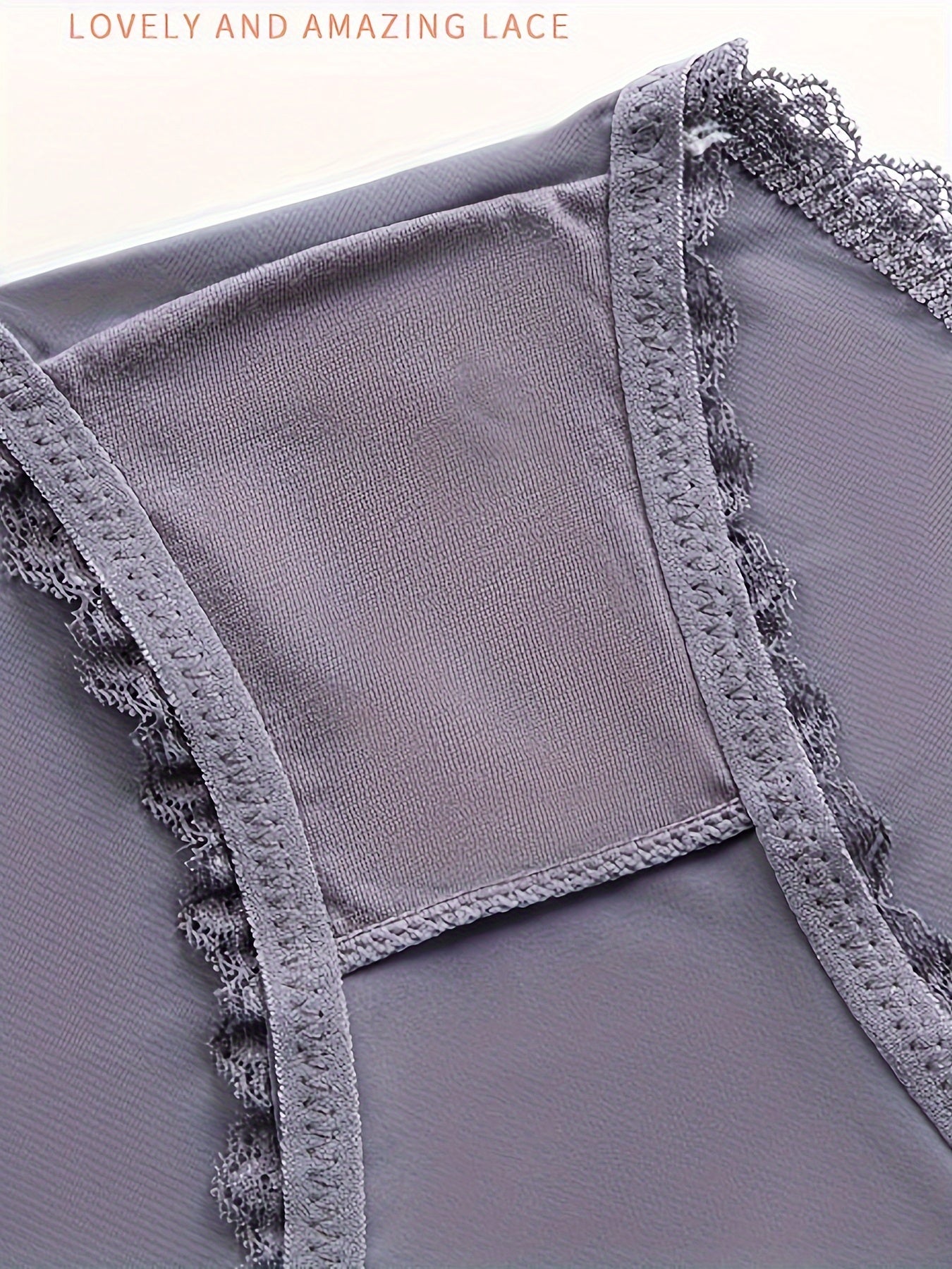 1 Ta'sirli Dantelli Trim Boshqa V String Ichki, Past Bel, Yumshoq va Qulay, Ayollar Ichki kiyimlari va Ichki kiyimlar