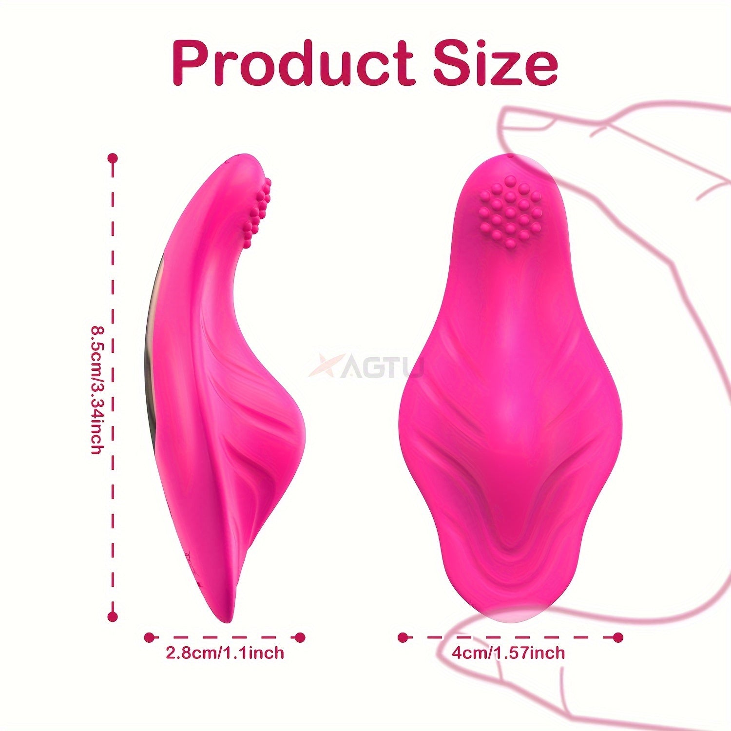 Women Wireless Wearable Vibrator with Remote Control and 9 Vibration Modes