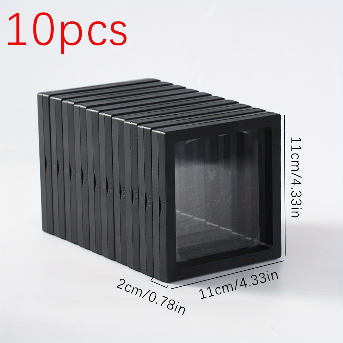 Jewelry Storage Box Set of 10 Dustproof Oxidation-Resistant with PE Film Packaging