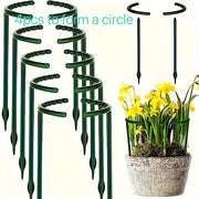Plastic Plant Support Poles Set for Greenhouse Indoor Garden Support 4 or 8 Pieces
