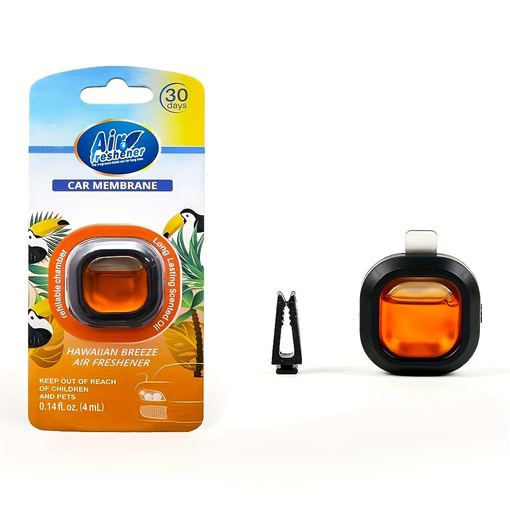 Avtomobil ichki hidi yo'qotuvchi vent klipi hidi tozalovchi 4ml Avtomobil havo tozalovchi