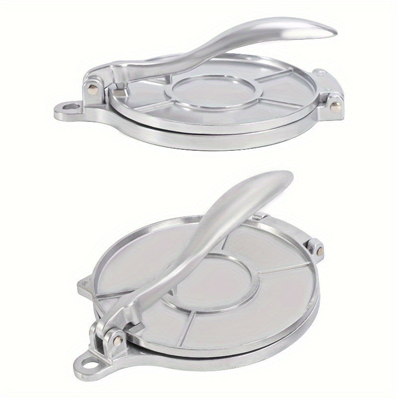 Prensa de aluminio para burritos y panqueques con mango ajustable para tortillas y panqueques