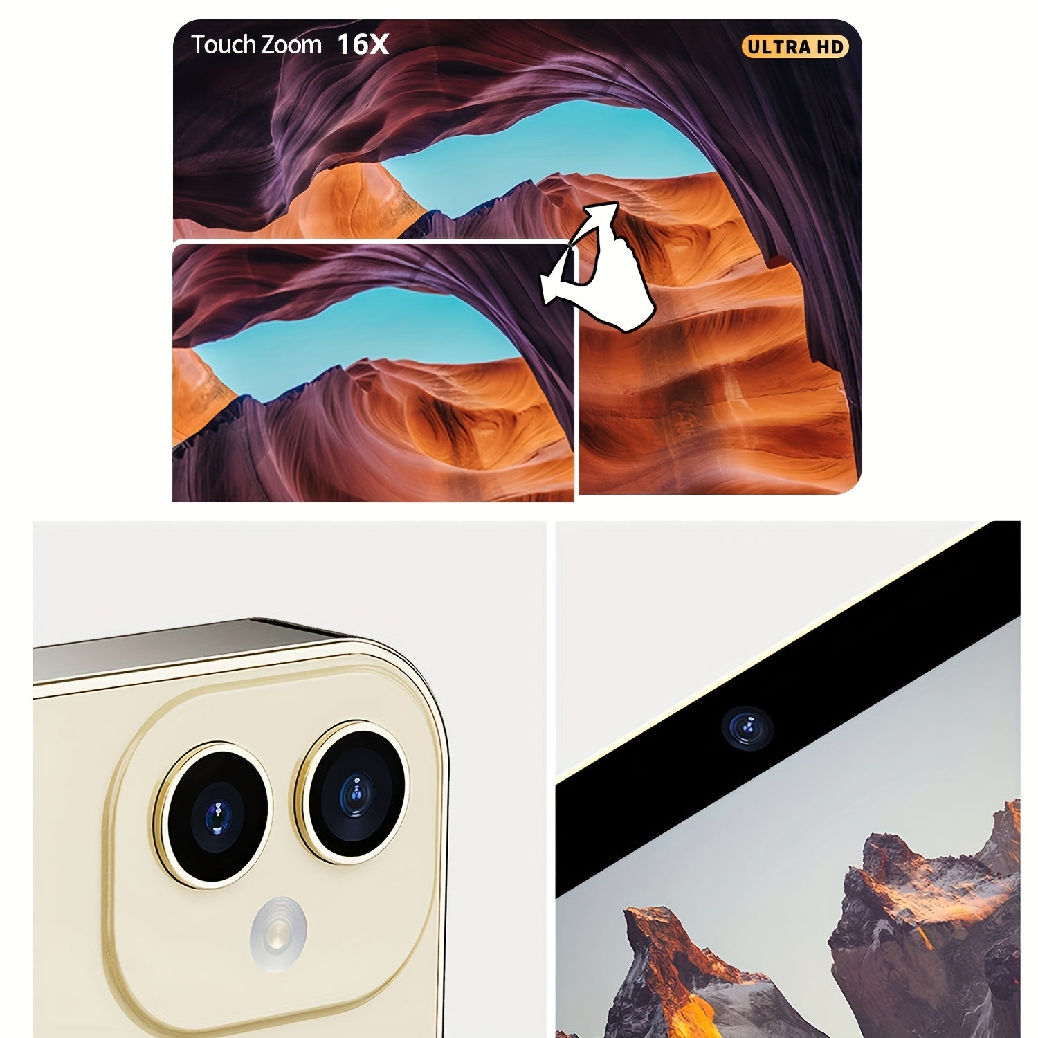 4K 64MP Digital Camera with Autofocus Touch Screen Tripod Lens Rechargeable Battery