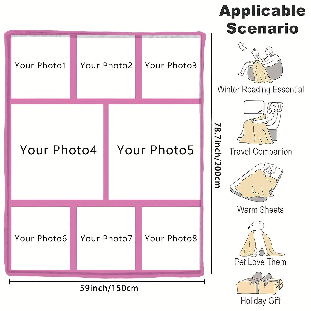 Индивидуальное фланелевое одеяло с фотографией, мягкое теплое одеяло с памятью для пар, семей, дивана, кровати, кемпинга