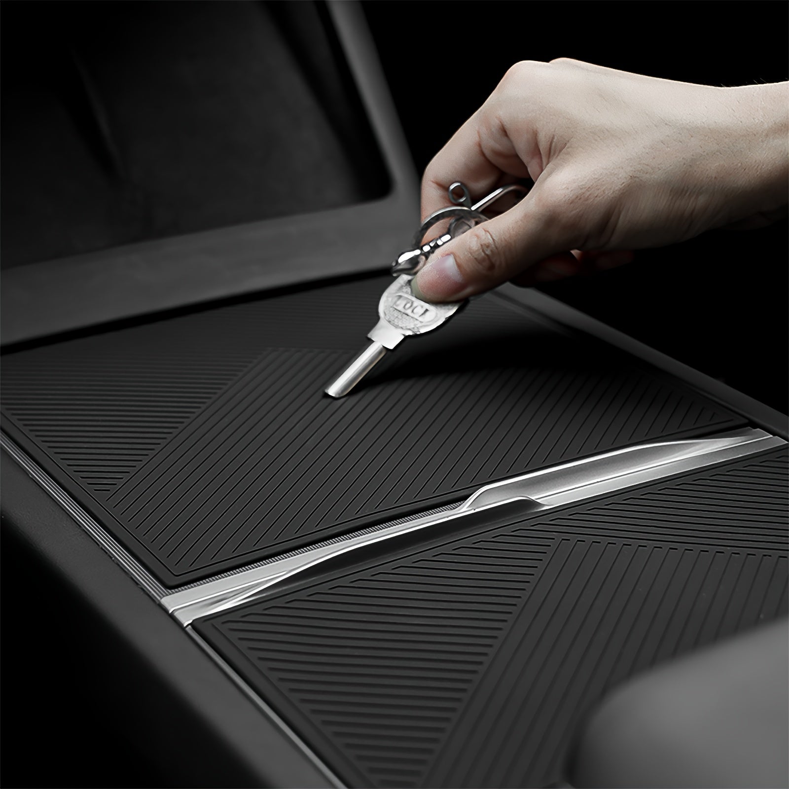 Car Interior Silicone Protective Pad for Center Control Panel Non-Slip Wear-Resistant