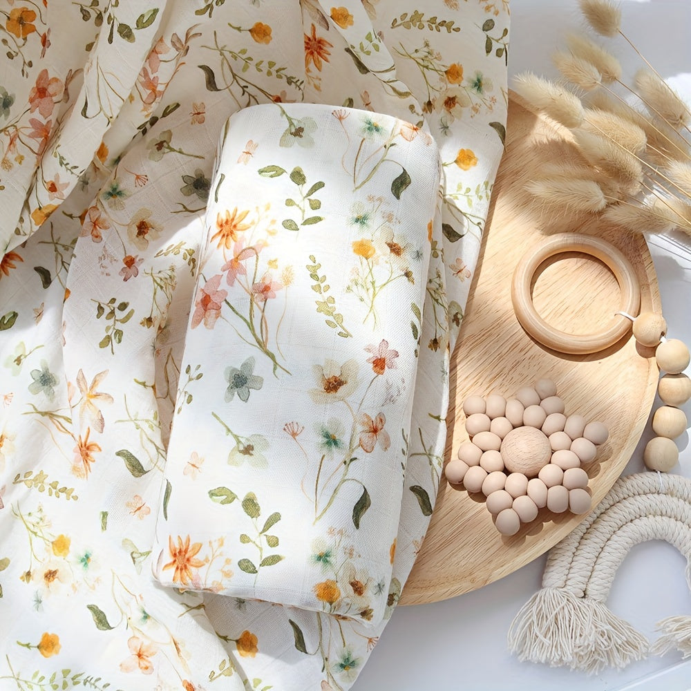 Muslin Gauze Baby Towel Wrap with Bamboo Cotton Fabric for Newborns and Toddlers