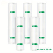5 Rolls of 30x500cm Vacuum Seal Bags for Food Storage and Meal Prep BPA-Free Heavy Duty