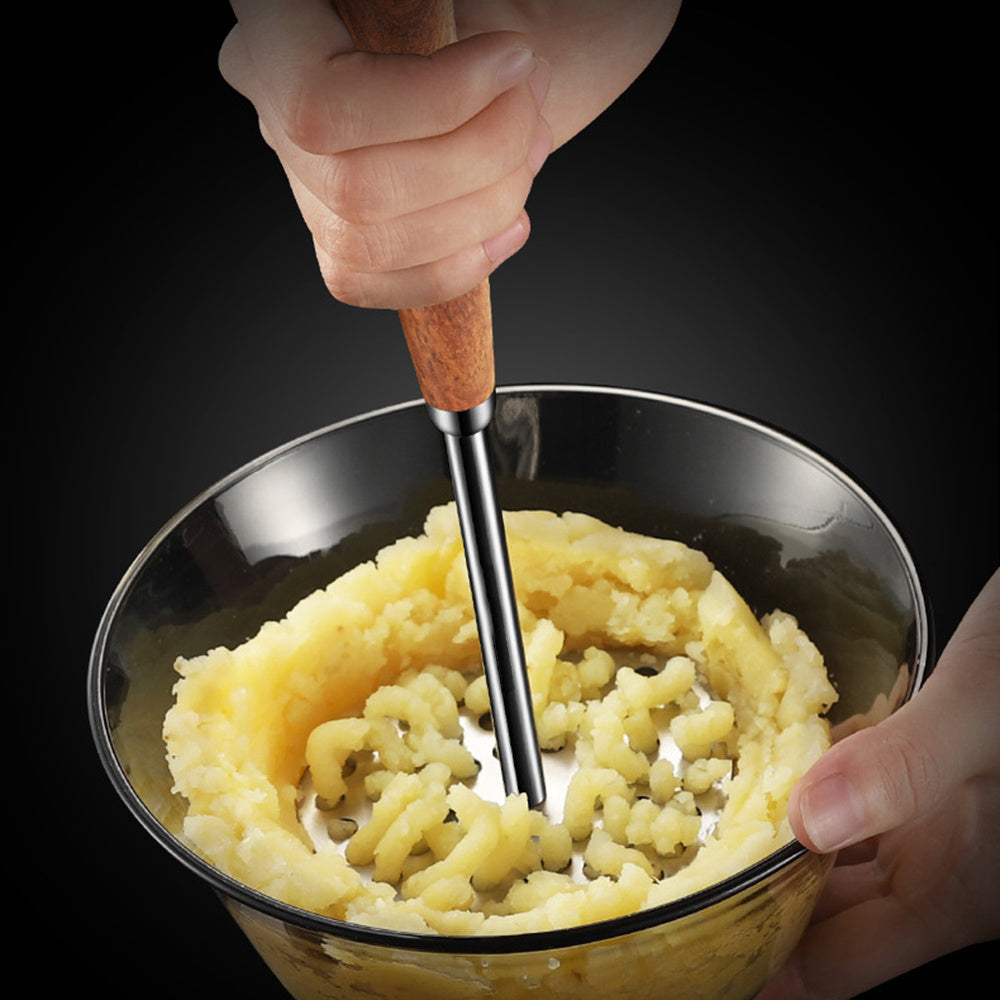 Stainless Steel Potato Masher with Fine Mesh Kitchen Tool for Pureed Food