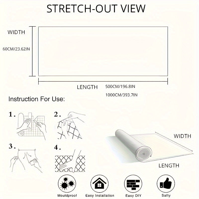 Black Marble Self-Adhesive Wallpaper Water-Resistant Peel & Stick for Kitchen Furniture