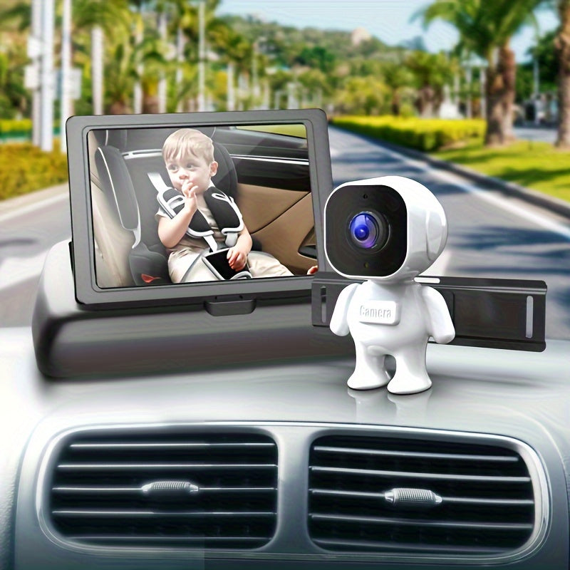 Car Seat Camera Monitor 10.92cm HD Display Night Vision Wide Angle Toddler Safety