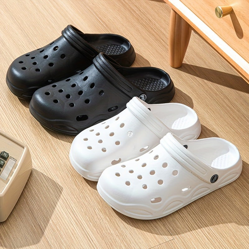 Women's EVA Clogs Breathable Ventilated Indoor Outdoor Comfortable Black White
