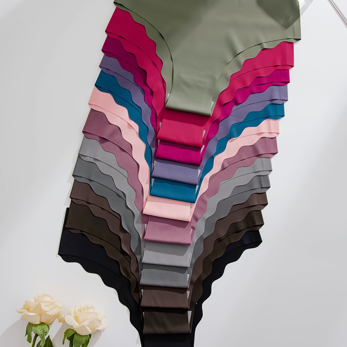 Women's Seamless Hipster Briefs 12 Pack Solid Color Low Waist Panties