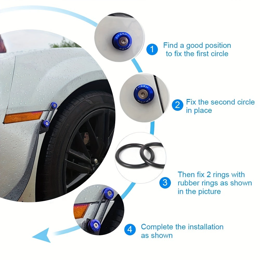 Car Bumper Fastening Buckle Nuts and Screws Reinforced Surrounding Circles