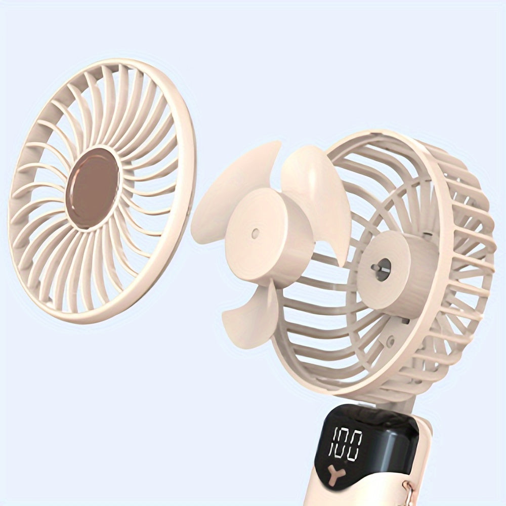 Portable Handheld USB Fan Personal Air Cooler for Travel Office Outdoor