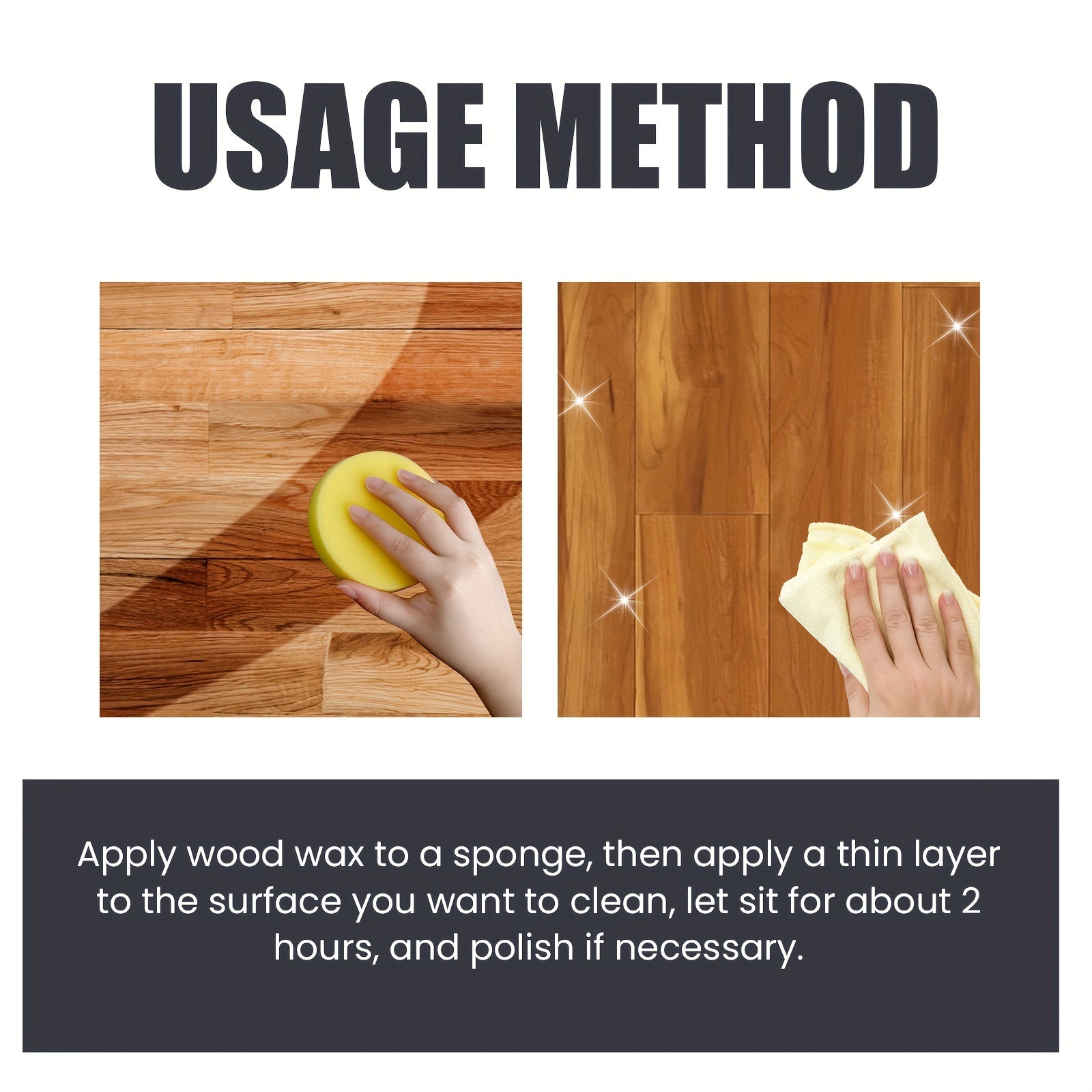 Wood Care Kit with Beeswax for Floors Cabinets Scratch Repair