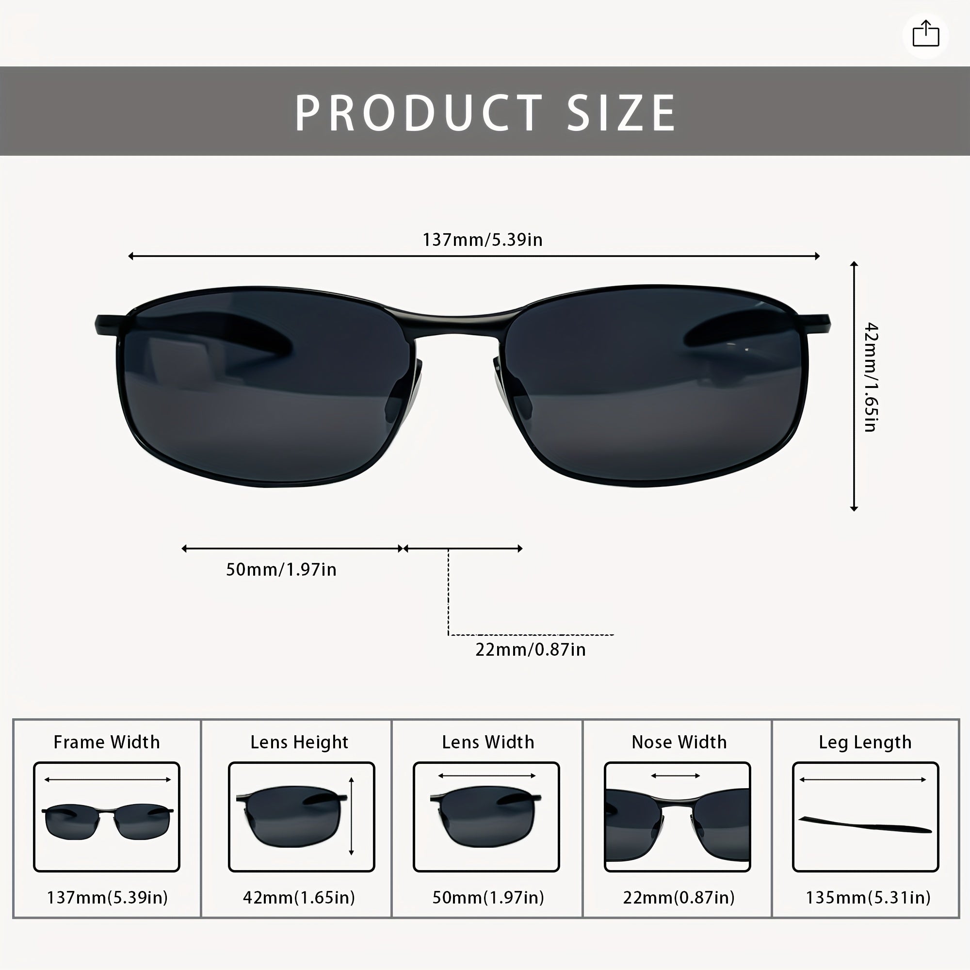 Men's Polarized Sunglasses for Driving and Outdoor Activities