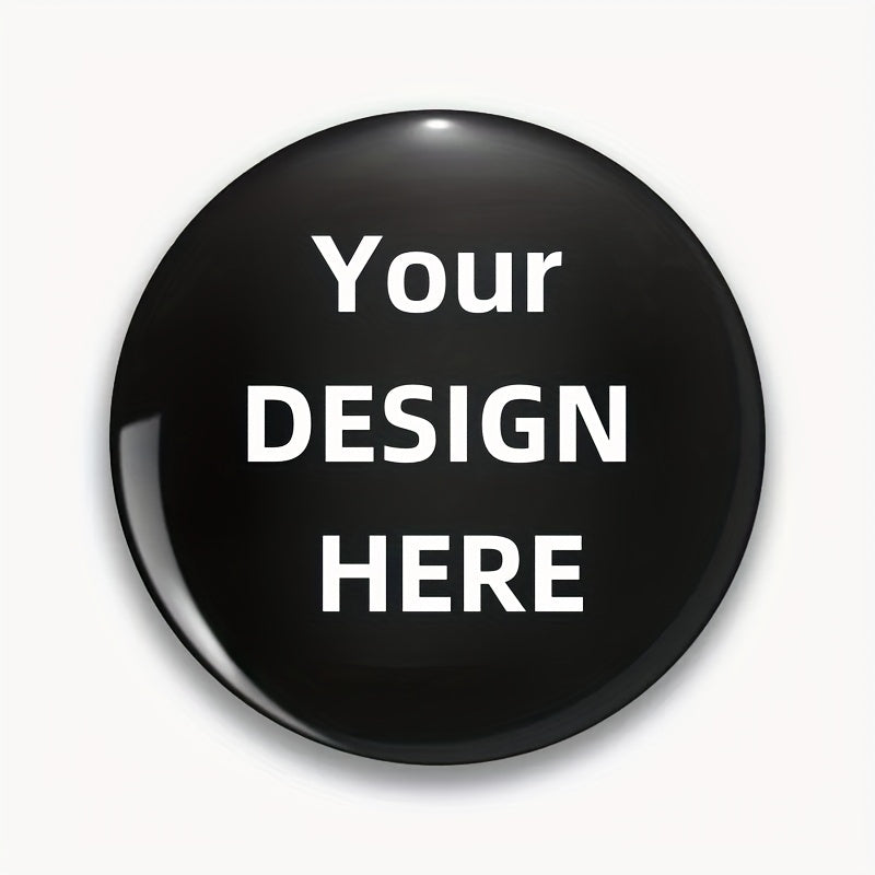 Customized Men's Brooch with Text and Image for Gifts and Accessories
