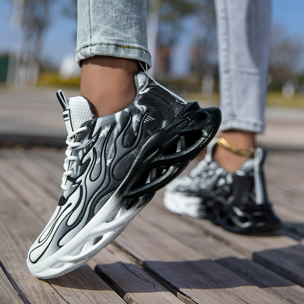 Легкие беговые кроссовки для женщин на все сезоны, голубой и розовый омбре, дышащая ткань, шнуровка, кроссовки