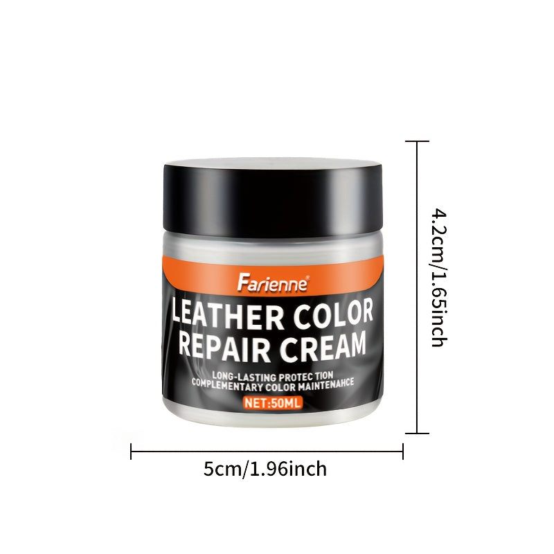 White Faux and Vinyl Shoe Repair Kit - Color Fixing Cream for Scratches