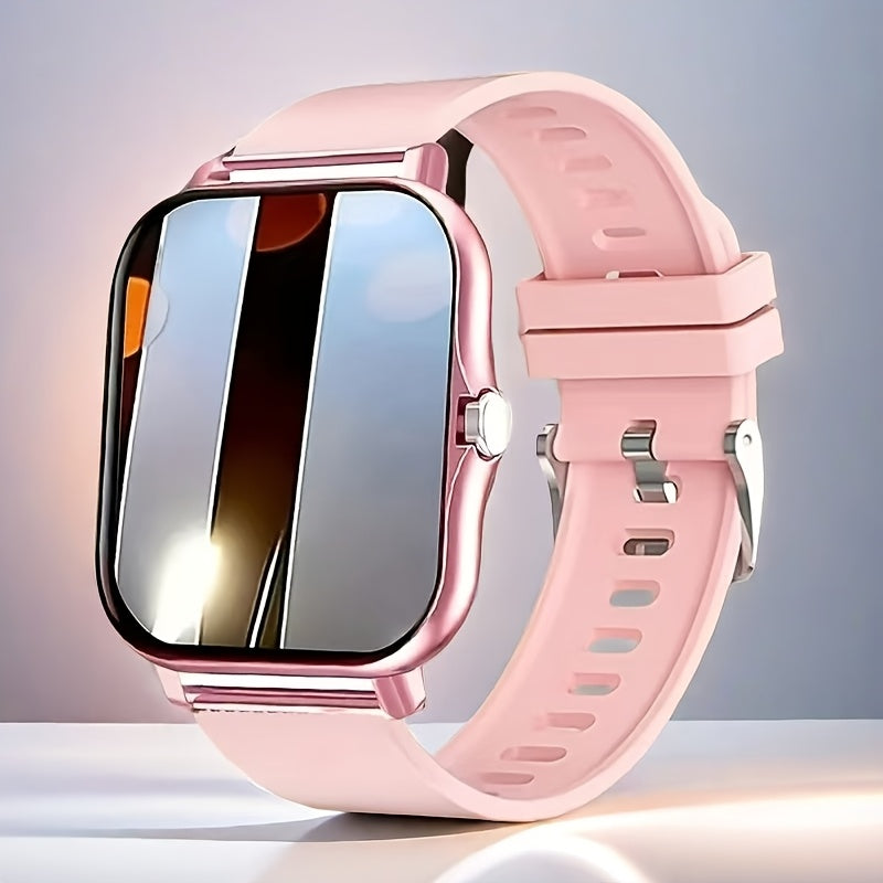 Унисекс смарт-часы с беспроводными звонками, сообщениями, шагомером и фитнес-трекером. Совместимы с iPhone и телефонами на Android. Идеальный подарок на день рождения для мужских друзей.