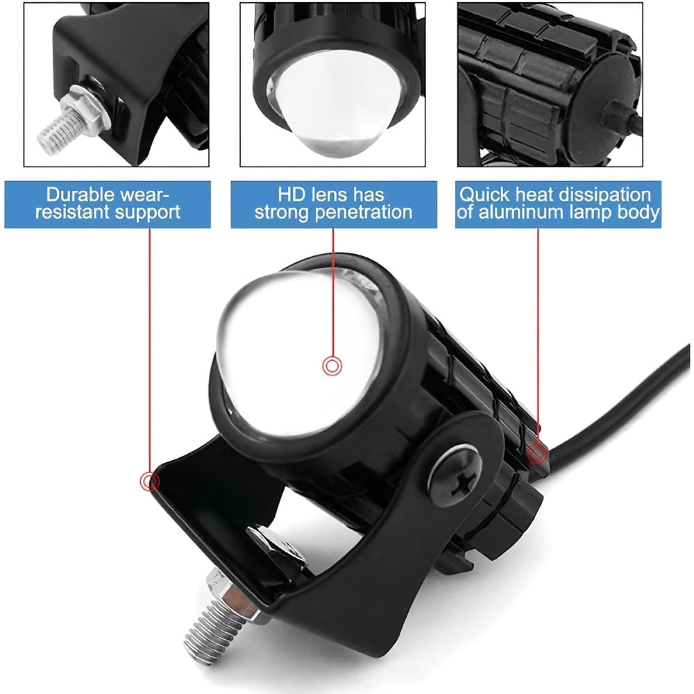 Мини-двацветные светодиодные фары для автомобилей и мотоциклов