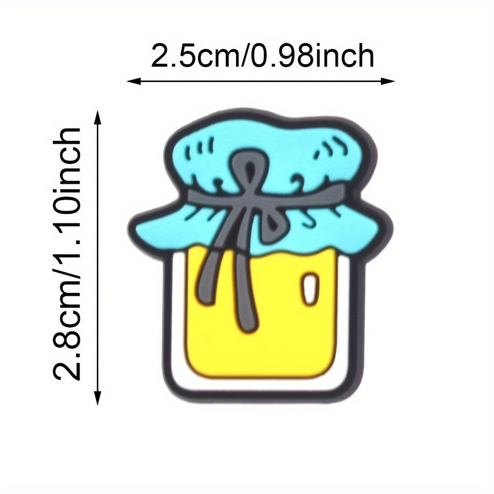 25Pcs Cute Insect Shoe Charms Set Bee Honeycomb Decor for Sandals and Garden Shoes